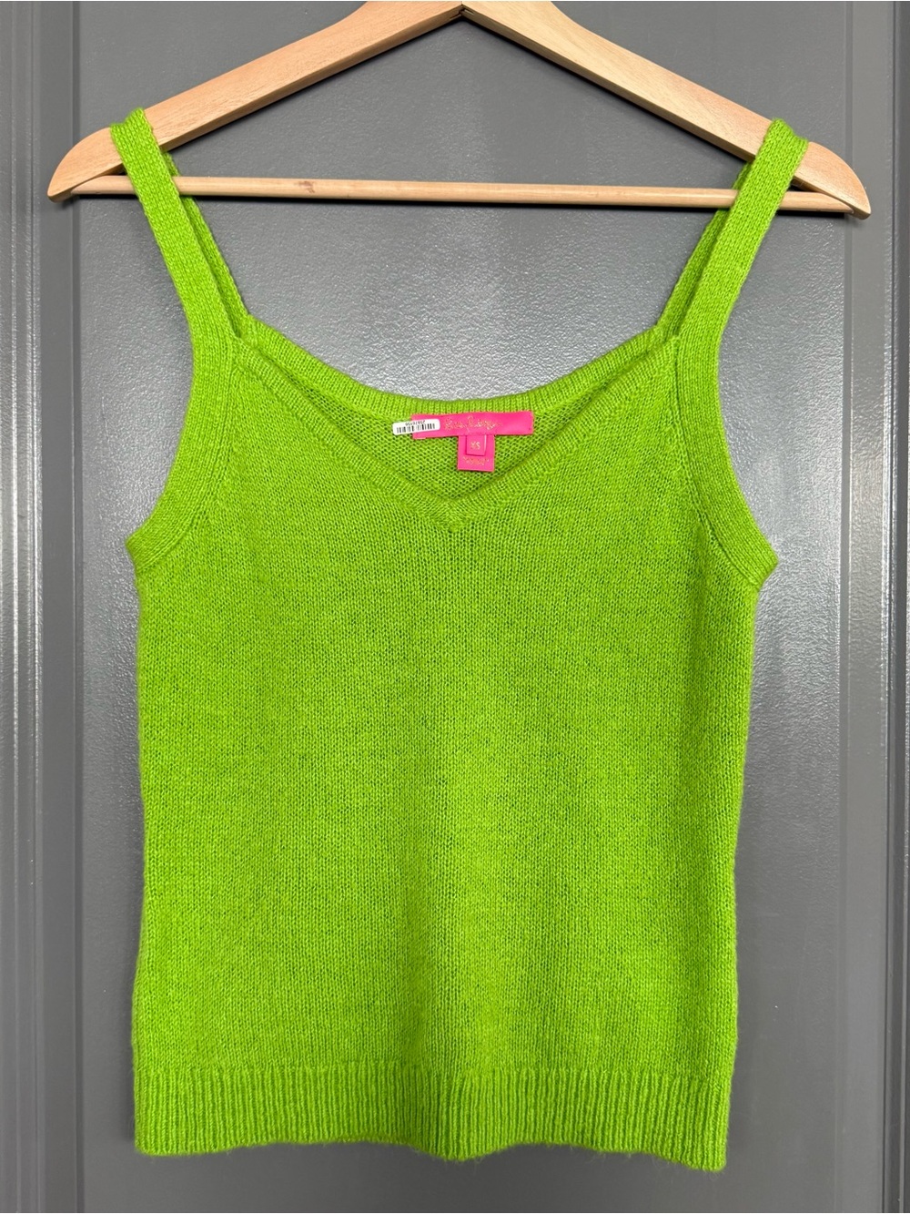 Lilly Pulitzer Lime Green Angeli Sweater Tank Top Size XS